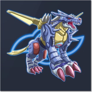 fanart metalgarurumon Posters and Art